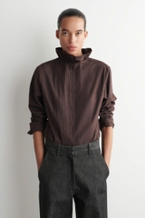ÁO SƠ MI COS COTTON XẾP LY