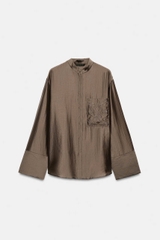 ÁO SƠ MI ZARA TÚI THÊU ZW COLLECTION