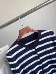 Áo CDG Tommy kẻ ngang cổ tròn 2 màu