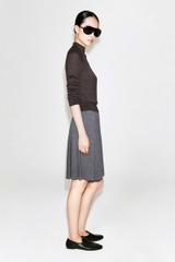 CHÂN VÁY MIDI COS XẾP LY BẰNG LEN MERINO