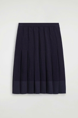 CHÂN VÁY MIDI COS XẾP LY BẰNG LEN MERINO