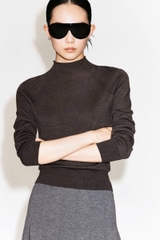 CHÂN VÁY MIDI COS XẾP LY BẰNG LEN MERINO