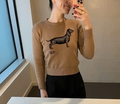Áo len dệt POLO RL kim kiểu Intarsia, chất liệu cotton pha