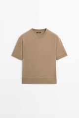ÁO LEN MASSIMO DUTTI PHA LEN CỘC TAY