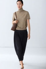 ÁO LEN MASSIMO DUTTI DỆT KIM CỔ LỌ