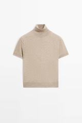 ÁO LEN MASSIMO DUTTI DỆT KIM CỔ LỌ