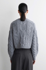 Áo khoác len COS dệt kim từ len merino