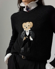 Áo len Polo Bear ánh kim dành cho mùa lễ hội
