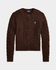 Áo khoác cardigan POLO RL len cashmere đan kiểu cáp