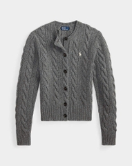Áo khoác cardigan POLO RL len cashmere đan kiểu cáp