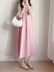 Váy 2 dây COS chun cổ 3 màu