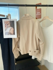 ÁO KHOÁC TRENCH COAT NGẮN OVERSIZED CÓ CẦU VAI