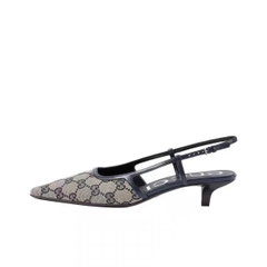 Slingback Gucci logo 2 màu