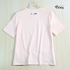 Top thun Karl hoạ tiết hoa chân 4 màu