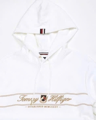 Áo hoodie Tommy thêu chữ dập nổi ngực  màu