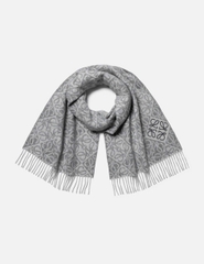 Khăn quàng cổ đảo chữ bằng len và cashmere