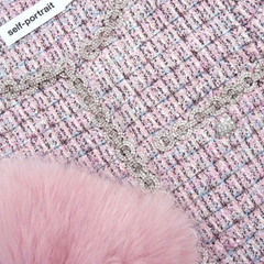 ÁO KHOÁC CỔ TAY LÔNG BOUCLE MÀU HỒNG