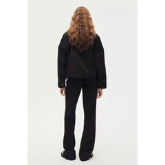 Zara biker jacket da kèm đai đen