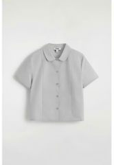 Váy vải cotton poplin thêu