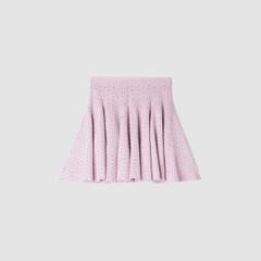 SET ÁO CROP TOP DỆT KIM ĐÍNH ĐÁ CHÂN VÁY DỆT KIM NGẮN ĐÍNH ĐÁ