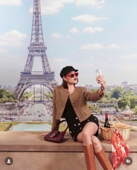 Áo khoác Sandro dạ tweed