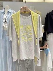 Tshirt TTOO VUISE dáng loose logo thêu sao biển 3 màu