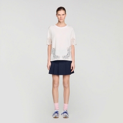 ÁO THUN COTTON CÓ CHI TIẾT REN