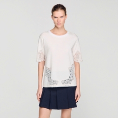 ÁO THUN COTTON CÓ CHI TIẾT REN