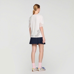 ÁO THUN COTTON CÓ CHI TIẾT REN