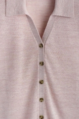 ÁO SƠ MI NGẮN TAY BẰNG VẢI LINEN-MERINO DỆT