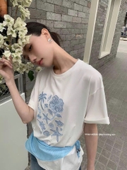 Tshirt TTOO VUISE dáng loose logo thêu sao biển 3 màu