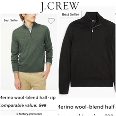 Áo len nam cổ trụ J Crew