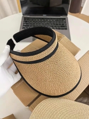 Mũ cói nửa đầu Sun Flat xuất xịn 3 màu