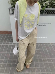 Tshirt TTOO VUISE dáng loose logo thêu sao biển 3 màu