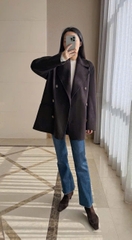 Coat dạ ép dáng lửng TOTEME