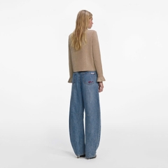 ÁO KHOÁC CARDIGAN CÀI NÚT PHA LÊ