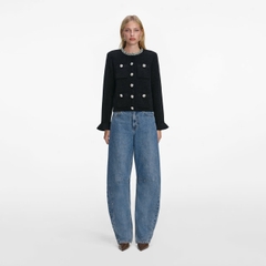 ÁO KHOÁC CARDIGAN CÀI NÚT PHA LÊ
