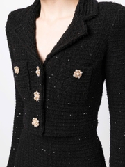 Áo khoác dệt kim họa tiết sequin