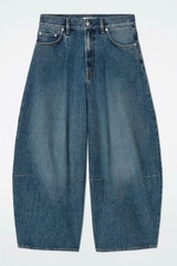 QUẦN JEANS ỐNG RỘNG XẾP NẾP