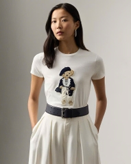 Áo thun cotton Polo Bear mùa xuân