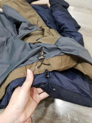 Áo khoác phao mỏng cộc tay cổ trụ