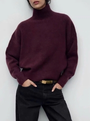 Áo len cổ trụ Zara 2 màu trơn
