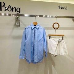 Áo sơ mi poplin đính đá Maje