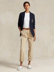 Polo Ralph Lauren Double-Knit Jacquard Blazer - 1 khuy Huy hiệu thêu