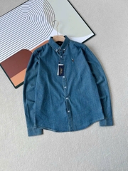 Sơ mi nam POLO denim logo thêu