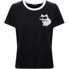 Tshirt Karl viền cổ dáng basic 2 màu