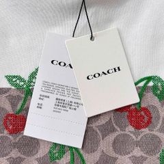 Tshirt Coach cổ tròn logo Cherry