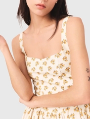 Đầm hoa dáng xòe