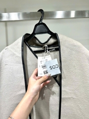 Áo khoác dạ COS 2 màu viền da