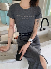 Set thun Alexander Wang bling(màu xám óng ánh)